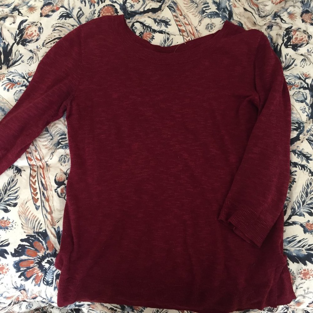 Red gap sweater